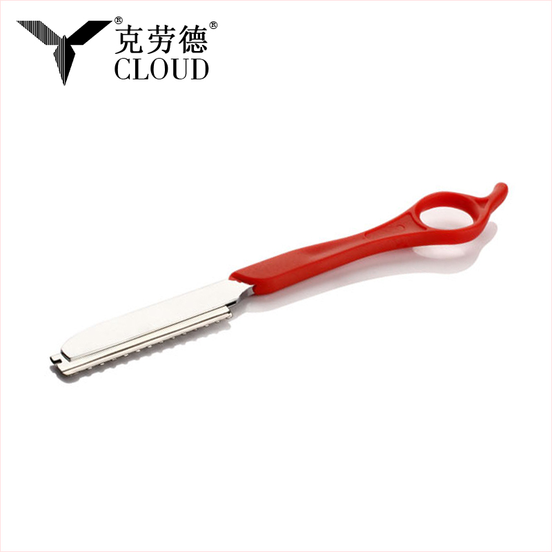 Žiletka na stříhání vlasů Nerezová rovná břitva (plastová rukojeť)