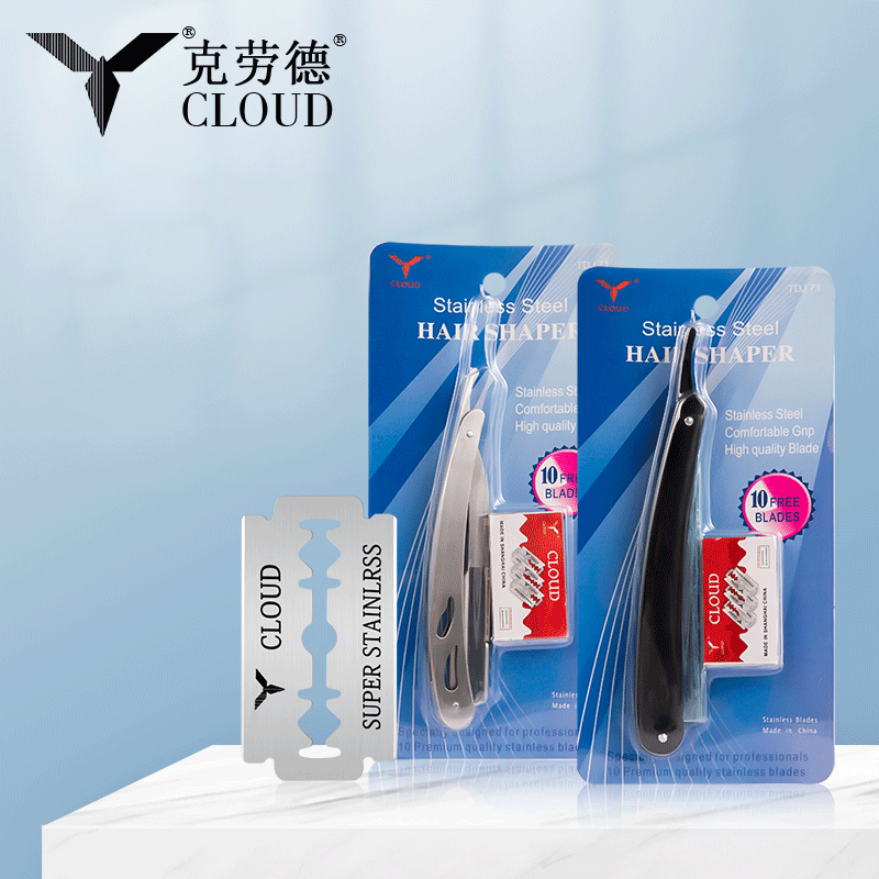 Sada ručních holicích strojků se 74 čepelemi (plastová rukojeť ABS / rukojeť z nerezové oceli)