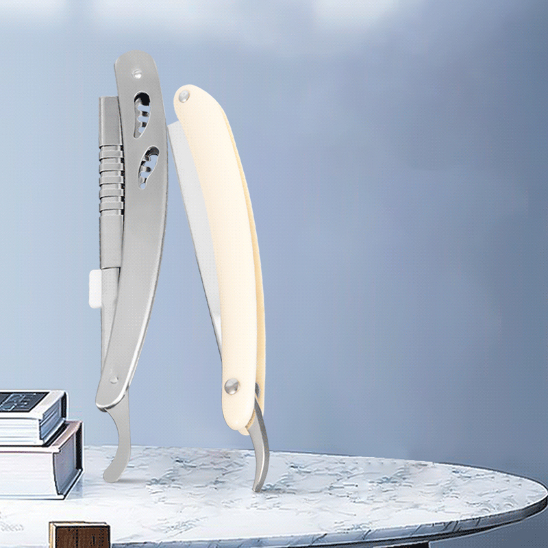 Odolná nerezová vlnitá rovná rukojeť břitvy