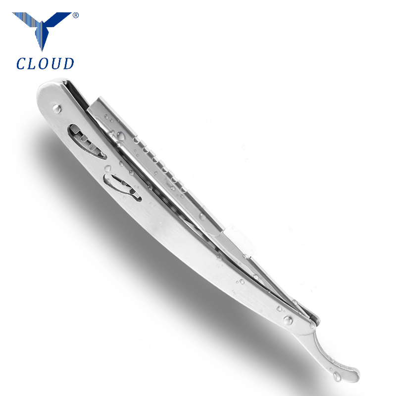 Odolná nerezová vlnitá rovná rukojeť břitvy