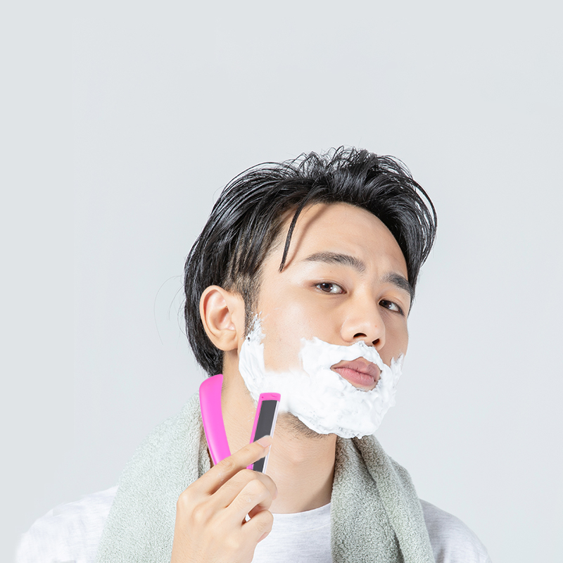 74 čepel Plastová rukojeť břitvy