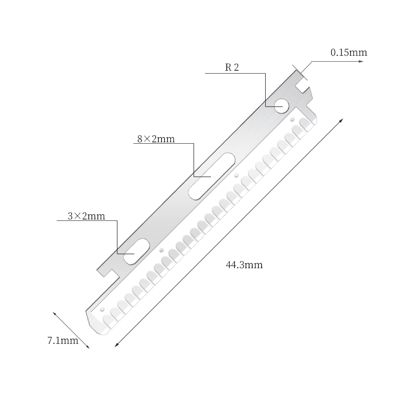 Nerezové žiletky na obličej a obočí s nano povlakem