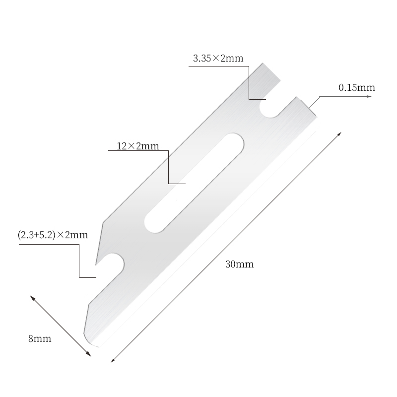 Přenosné ultra hladké tvarovací žiletky z nerezové oceli