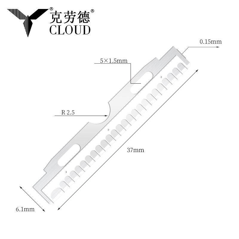 Nerezové žiletky na obličej a obočí s nano povlakem