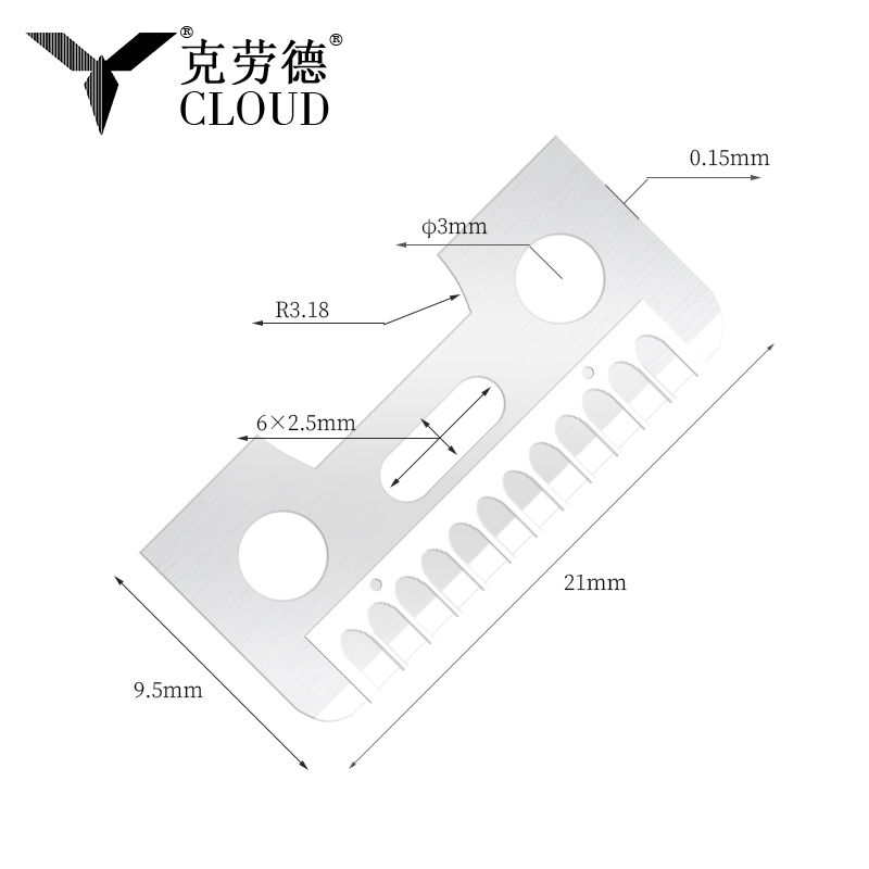 Jednostranné žiletky na obočí z nerezové oceli