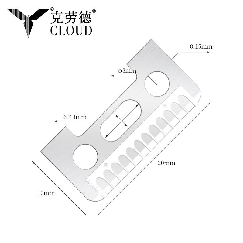 Jednostranné žiletky na obočí z nerezové oceli