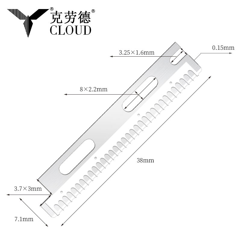 Víceúčelové opakovaně použitelné žiletky na obočí z nerezové oceli