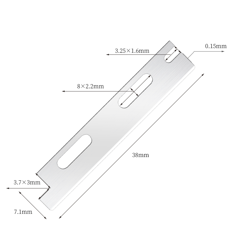 Víceúčelové opakovaně použitelné žiletky na obočí z nerezové oceli
