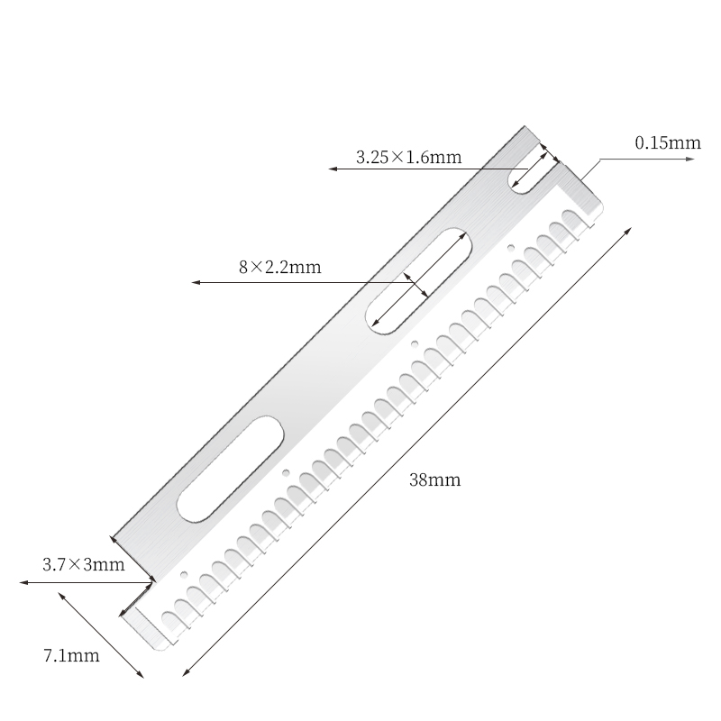 Víceúčelové opakovaně použitelné žiletky na obočí z nerezové oceli