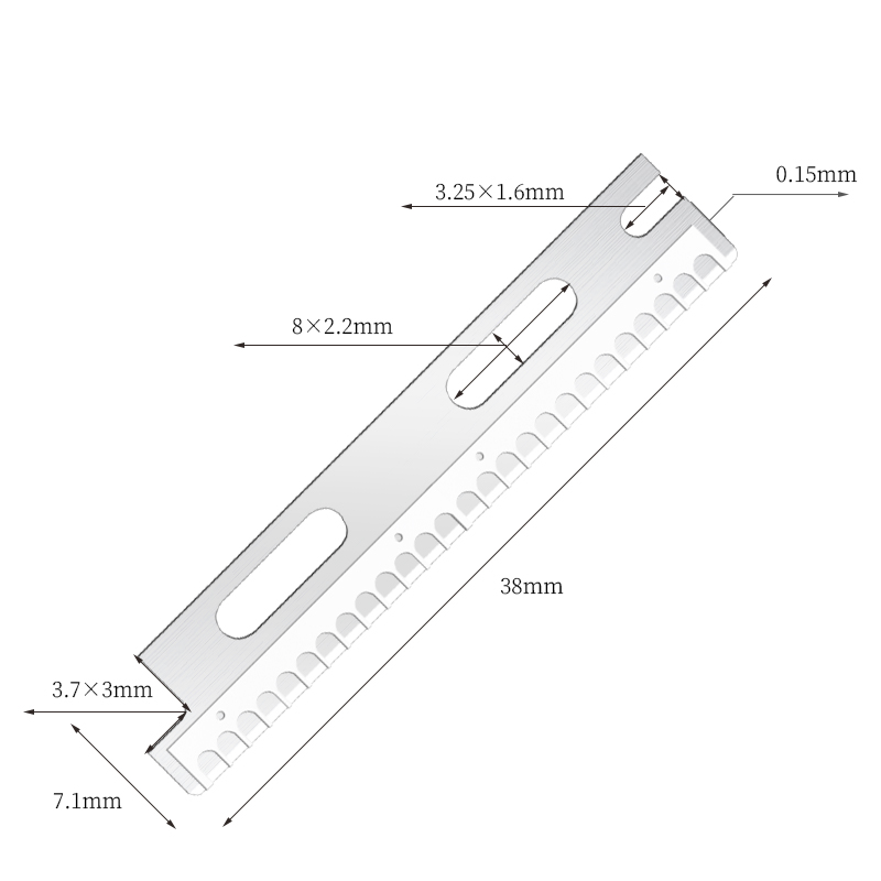 Víceúčelové opakovaně použitelné žiletky na obočí z nerezové oceli