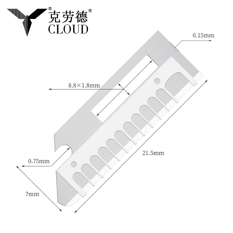Precizní ostré čepele nožů na tvarování obočí z nerezové oceli