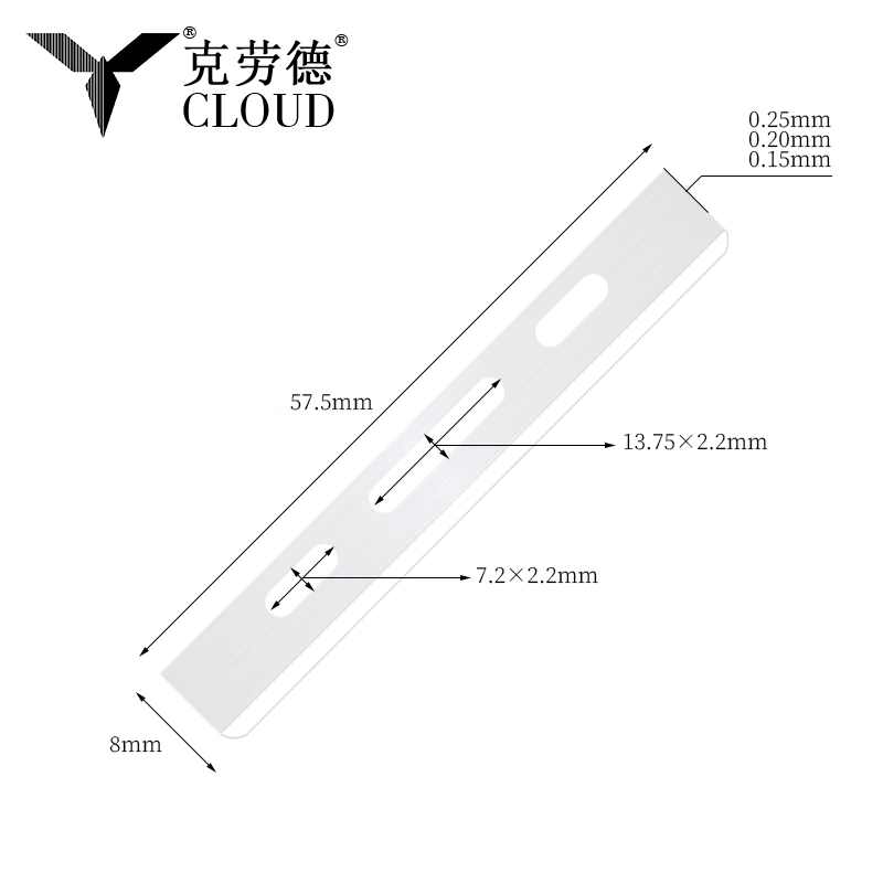 Jednobřité čepele na stříhání vlasů z nerezové oceli