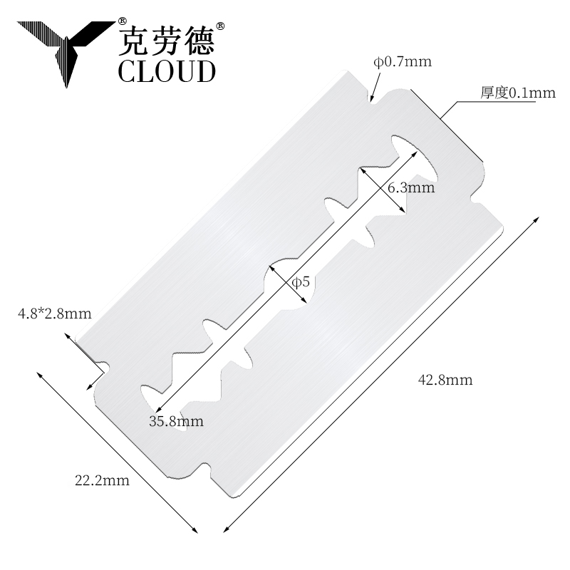 Dvoubřité žiletky Super Steel 74 Blades