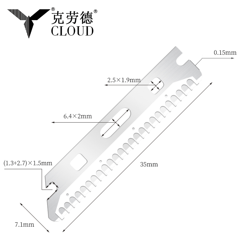 Víceúčelové opakovaně použitelné žiletky na obočí z nerezové oceli